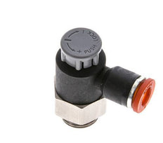 L-stuk Regelventiel 6 mm - G1/4'' Regeling-in Messing/Nylon Borgmoer