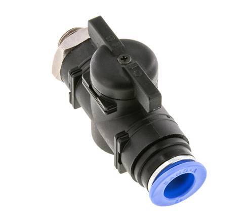 2-Way Straight Ball Valve 12 mm - G1/4'' Plastic/Brass