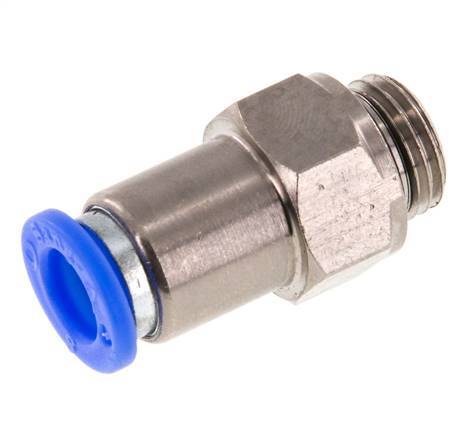 8mm & G1/4'' Zelfsluitende Insteekkoppeling Vernikkeld Messing/PBT Buitendraad 0-10 bar [2 Stuks]