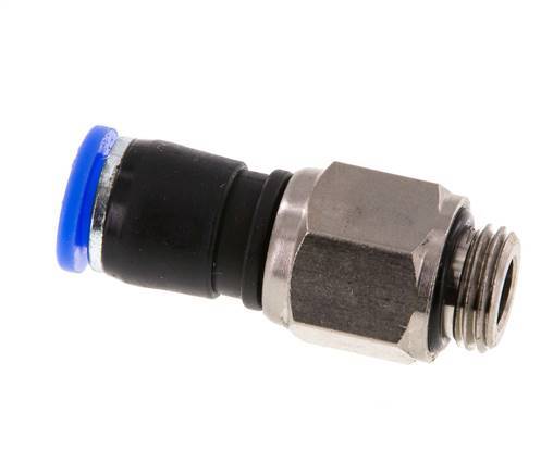8mm & G1/4'' Draaidoorvoer Insteek Buitendraad Vernikkeld Messing/PBT NBR