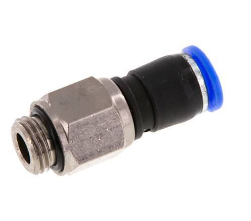 8mm & G1/4'' Draaidoorvoer Insteek Buitendraad Vernikkeld Messing/PBT NBR