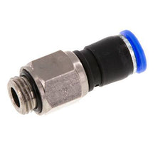 8mm & G1/4'' Draaidoorvoer Insteek Buitendraad Vernikkeld Messing/PBT NBR