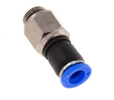 8mm & G1/4'' Draaidoorvoer Insteek Buitendraad Vernikkeld Messing/PBT NBR