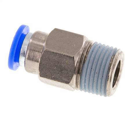 8mm & R3/8'' Zelfsluitende Insteekkoppeling Vernikkeld Messing/PBT Buitendraad 0-10 bar