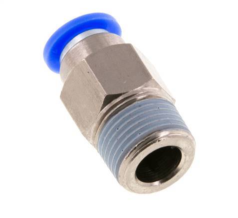 8mm & R3/8'' Zelfsluitende Insteekkoppeling Vernikkeld Messing/PBT Buitendraad 0-10 bar