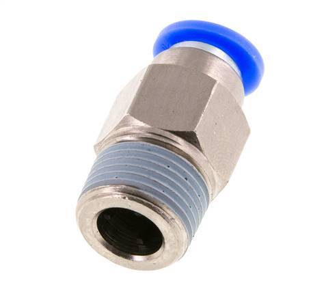 8mm & R3/8'' Zelfsluitende Insteekkoppeling Vernikkeld Messing/PBT Buitendraad 0-10 bar