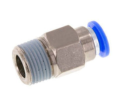 Push-In Fitting 8mm & R3/8'' Male Auto Shut-Off Brass/PBT 0-10bar (0-145psi)