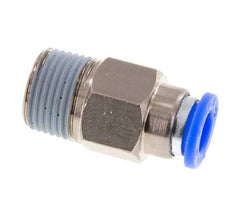 8mm & R3/8'' Zelfsluitende Insteekkoppeling Vernikkeld Messing/PBT Buitendraad 0-10 bar