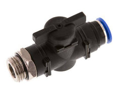 12 mm - G1/2'' Kunststof/Messing rechte 2-Weg Kogelkraan