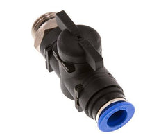 12 mm - G1/2'' Kunststof/Messing rechte 2-Weg Kogelkraan
