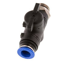 12 mm - G1/2'' Kunststof/Messing rechte 2-Weg Kogelkraan