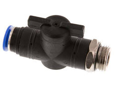 12 mm - G1/2'' Kunststof/Messing rechte 2-Weg Kogelkraan