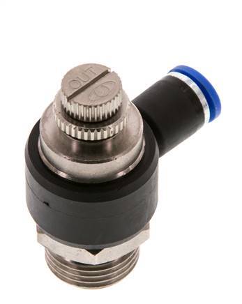 L-stuk Regelventiel 8 mm - G1/2'' Regeling-Uit Messing/Nylon