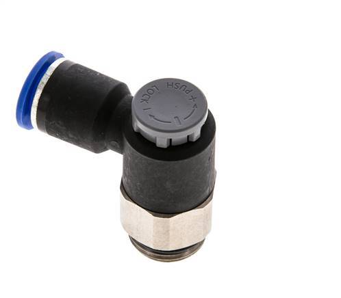 L-stuk Regelventiel 12 mm - G1/2'' Regeling-Uit Messing/Nylon Borgmoer