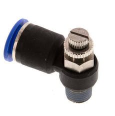Flow Control Silencer Meter-Out Elbow 12 mm - R1/4'' Brass/PA 66