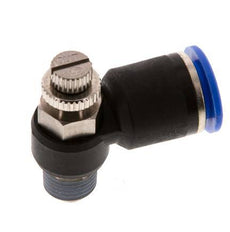 L-stuk Regelventiel 12 mm - R1/4'' Regeling-Uit Messing/Nylon