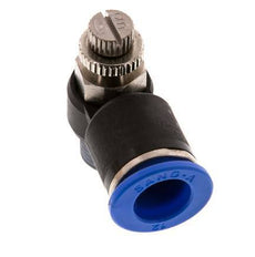 L-stuk Regelventiel 12 mm - R1/4'' Regeling-Uit Messing/Nylon