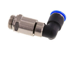 12mm & G1/2'' L-stuk Hoge Snelheid Draaidoorvoer Insteek Buitendraad Vernikkeld Messing/PBT NBR