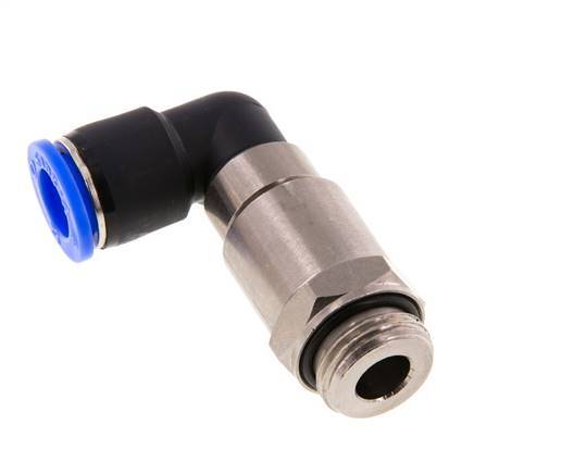 12mm & G1/2'' L-stuk Hoge Snelheid Draaidoorvoer Insteek Buitendraad Vernikkeld Messing/PBT NBR