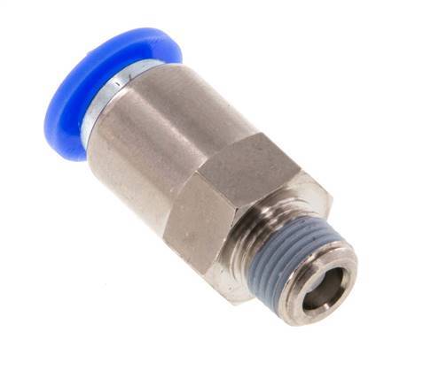 8mm & R1/8'' Regeling-Uit Vernikkeld Messing/PBT Terugslagklep Insteekkoppeling Buitendraad 0.2-10 bar