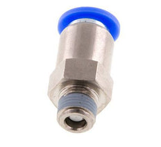 8mm & R1/8'' Regeling-Uit Vernikkeld Messing/PBT Terugslagklep Insteekkoppeling Buitendraad 0.2-10 bar