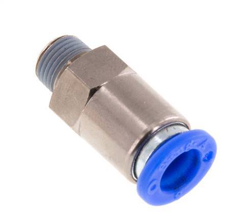 8mm & R1/8'' Regeling-Uit Vernikkeld Messing/PBT Terugslagklep Insteekkoppeling Buitendraad 0.2-10 bar