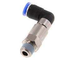 8mm & R1/4'' L-stuk Hoge Snelheid Draaidoorvoer Insteek Buitendraad Vernikkeld Messing/PBT NBR