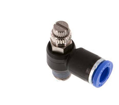 L-stuk Regelventiel 8 mm - R1/8'' Regeling-Uit Messing/Nylon