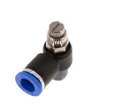 L-stuk Regelventiel 8 mm - R1/8'' Regeling-Uit Messing/Nylon