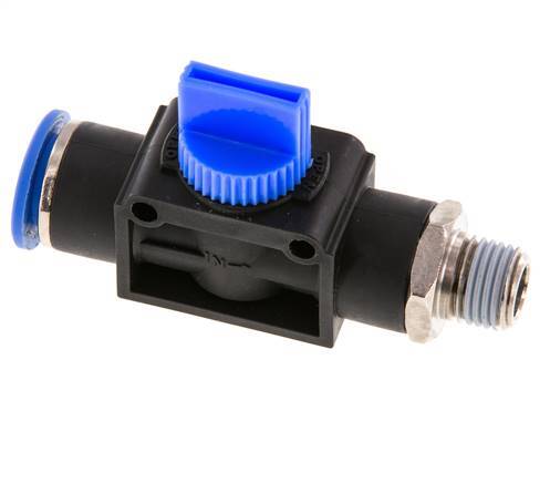 12 mm - R1/4'' Kunststof/Messing 3/2-Weg Handafsluiter Ontluchting aan Draadzijde