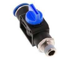 12 mm - R1/4'' Kunststof/Messing 3/2-Weg Handafsluiter Ontluchting aan Draadzijde