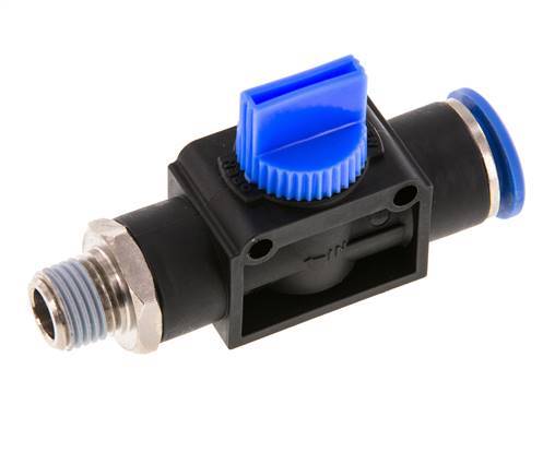 12 mm - R1/4'' Kunststof/Messing 3/2-Weg Handafsluiter Ontluchting aan Draadzijde