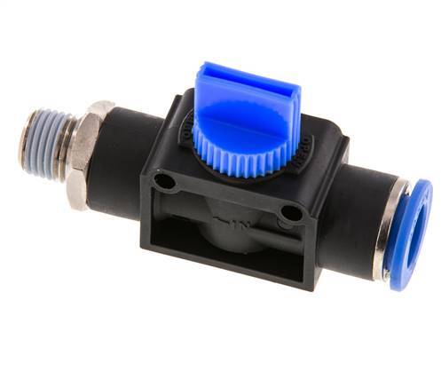 12 mm - R1/4'' Kunststof/Messing 3/2-Weg Handafsluiter Ontluchting aan Draadzijde