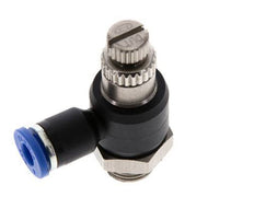 L-stuk Regelventiel 4 mm - G1/8'' Regeling-Uit Messing/Nylon