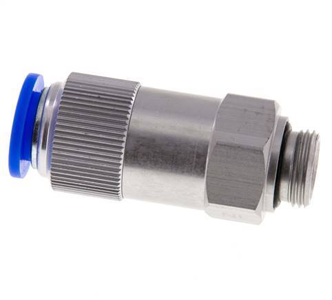 12mm & G3/8'' Regeling-Uit Aluminium Terugslagklep Insteekkoppeling Buitendraad 0.2-10 bar