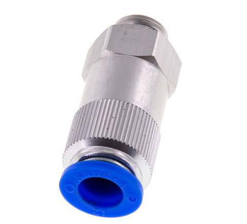 12mm & G3/8'' Regeling-Uit Aluminium Terugslagklep Insteekkoppeling Buitendraad 0.2-10 bar