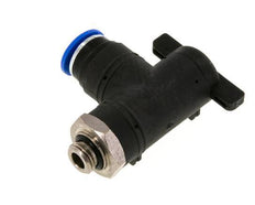 12 mm - G1/4'' Kunststof/Messing L-stuk 2-Weg Kogelkraan