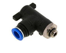 12 mm - G1/4'' Kunststof/Messing L-stuk 2-Weg Kogelkraan