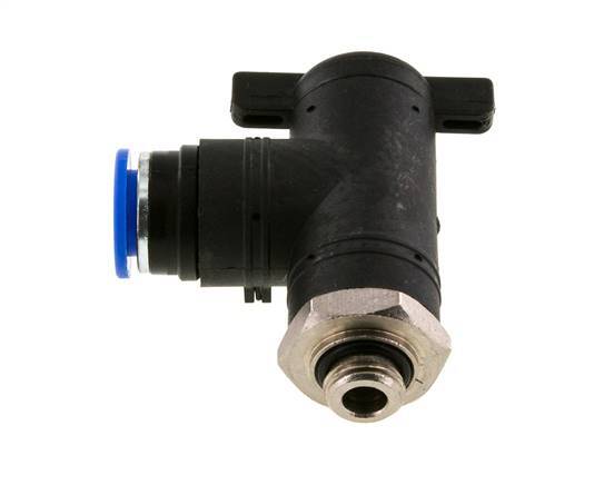 12 mm - G1/4'' Kunststof/Messing L-stuk 2-Weg Kogelkraan