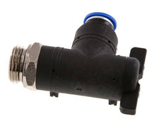 10 mm - G1/2'' Kunststof/Messing L-stuk 2-Weg Kogelkraan