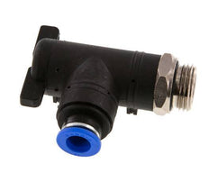 10 mm - G1/2'' Kunststof/Messing L-stuk 2-Weg Kogelkraan