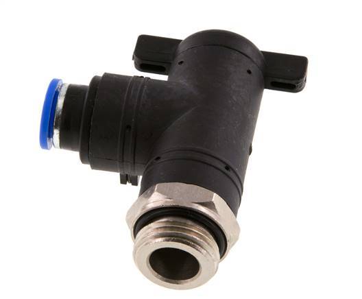 10 mm - G1/2'' Kunststof/Messing L-stuk 2-Weg Kogelkraan