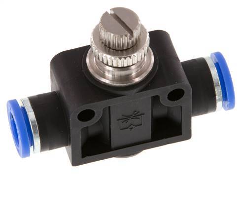 Recht Regelventiel 8 mm Messing/Nylon