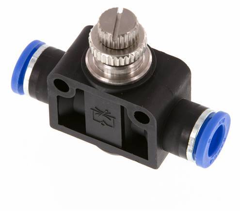 Recht Regelventiel 8 mm Messing/Nylon