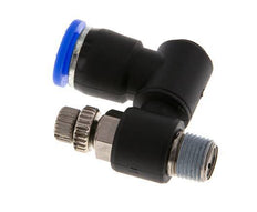 Draaibaar Regelventiel 8 mm - R1/8'' Regeling-Uit Messing/Nylon