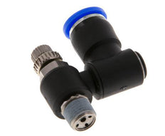 Draaibaar Regelventiel 8 mm - R1/8'' Regeling-Uit Messing/Nylon