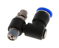 Draaibaar Regelventiel 8 mm - R1/8'' Regeling-Uit Messing/Nylon