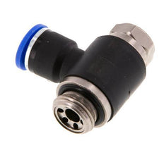 L-stuk Regelventiel 10 mm - G3/8'' Regeling-Uit Messing/Nylon Sleufschroef