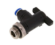 6 mm - G3/8'' Kunststof/Messing L-stuk 2-Weg Kogelkraan