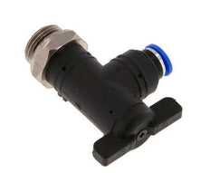 6 mm - G3/8'' Kunststof/Messing L-stuk 2-Weg Kogelkraan